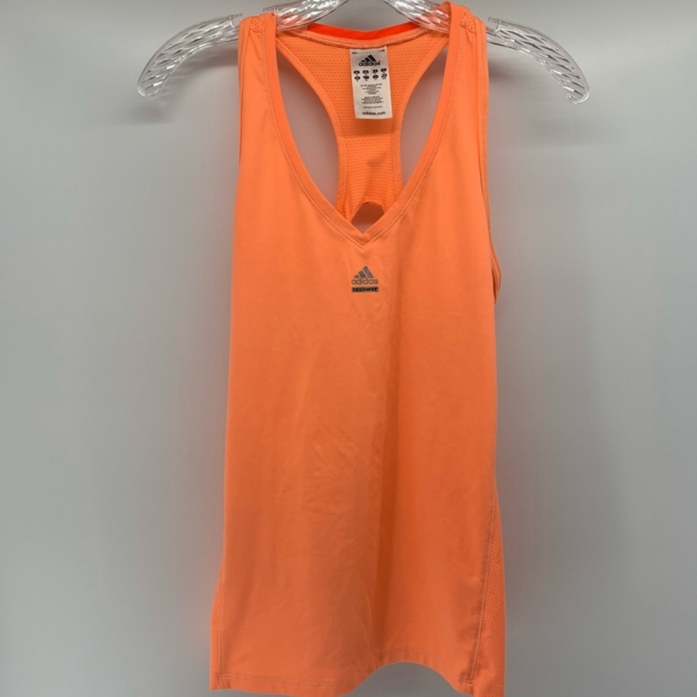 Adidas bright orange Racerback athletic tank top